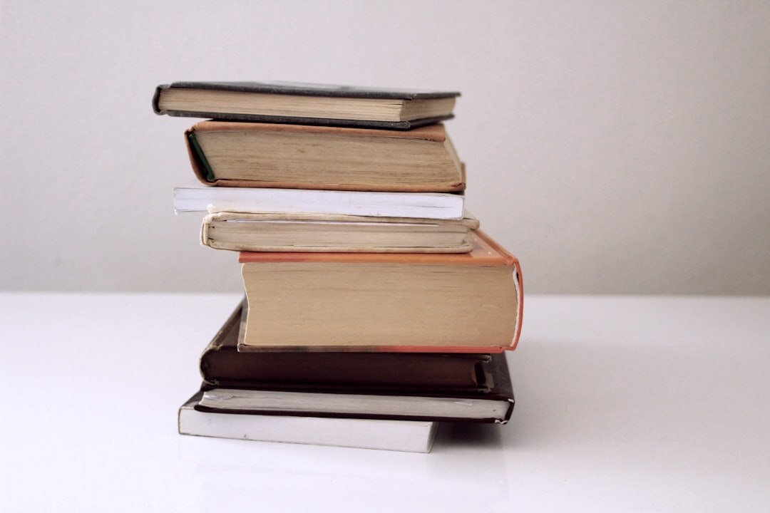 stack of mystery books