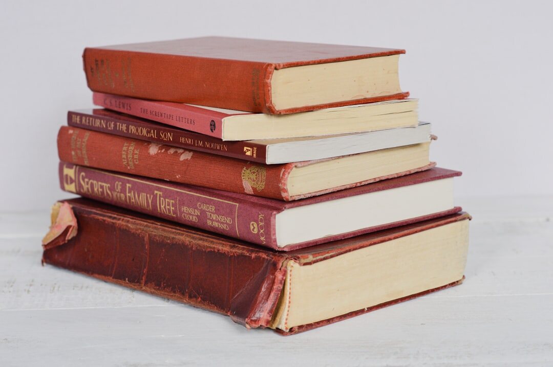 stack of mystery books