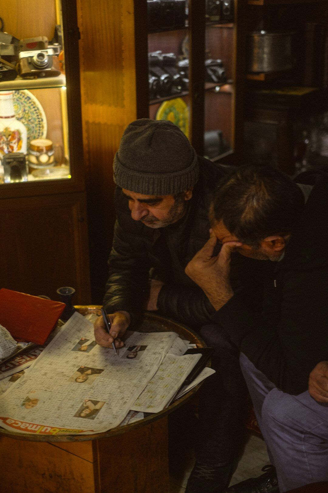 detective investigating scene